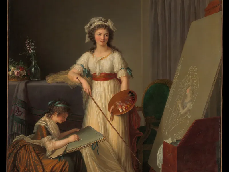 Marie Victoire Lemoine, The Interior of a Woman Painter's Studio, 1789. The Metropolitan Museum of Art. Public Domain.